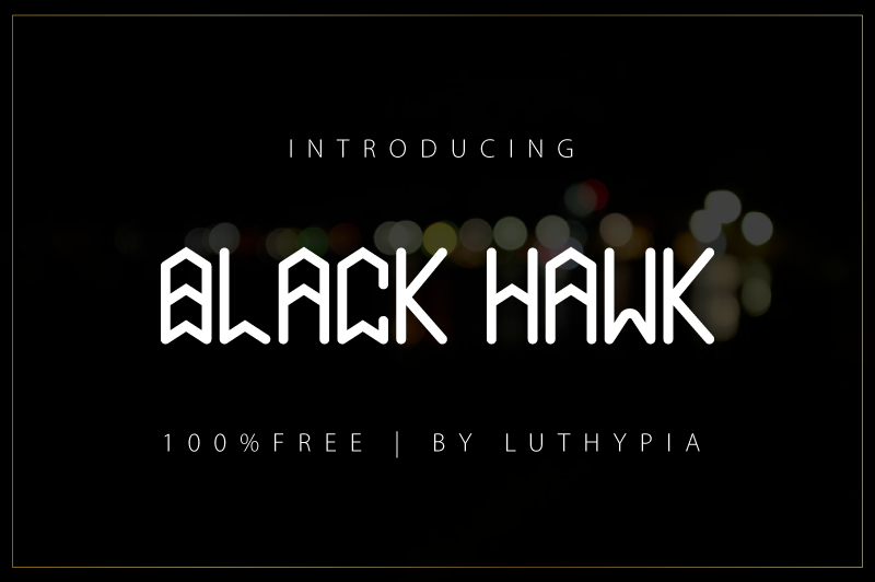 Black Hawk Font