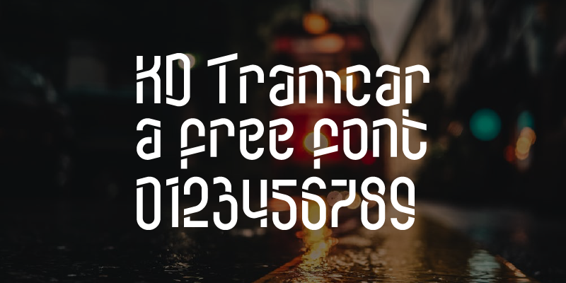 KD Tramcar Font