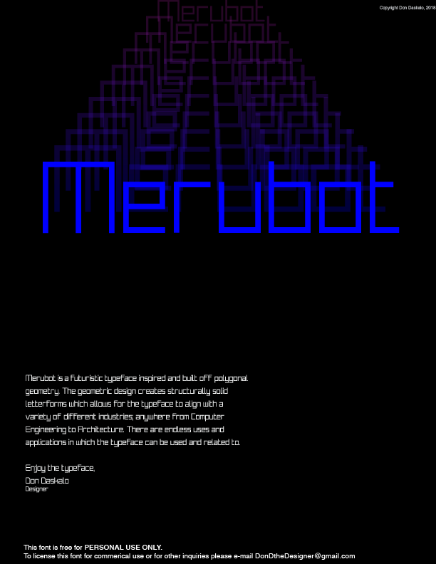 Merubot Font