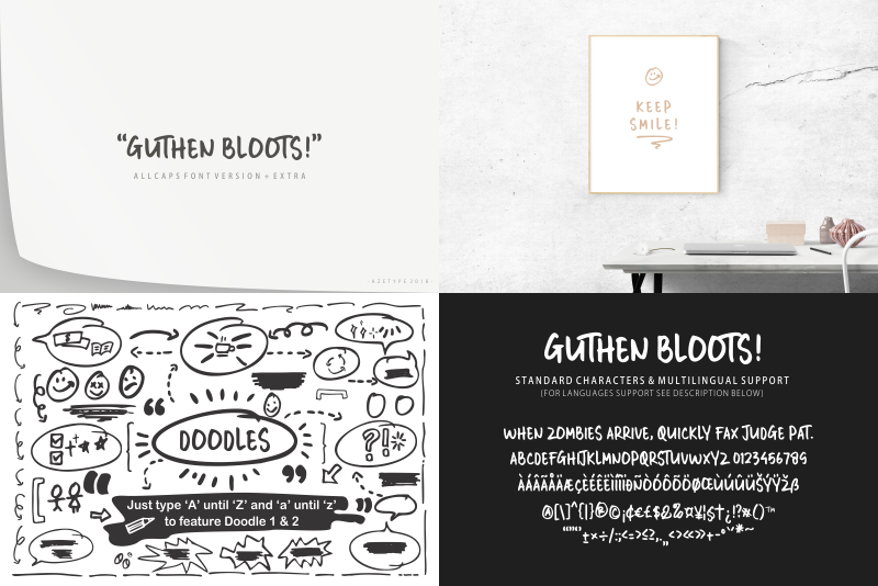 Guthen Bloots Allcaps Font