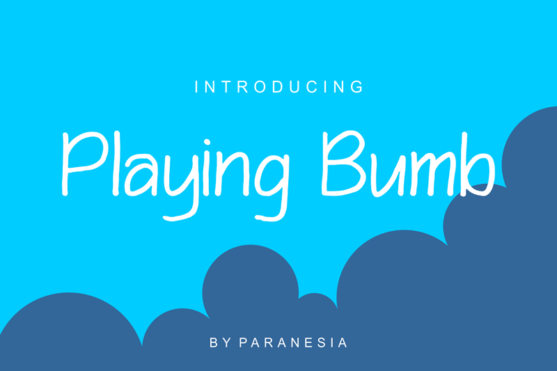 Playing Bumb Font
