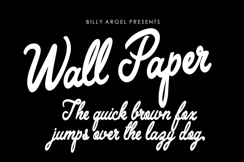 Wall Paper Font