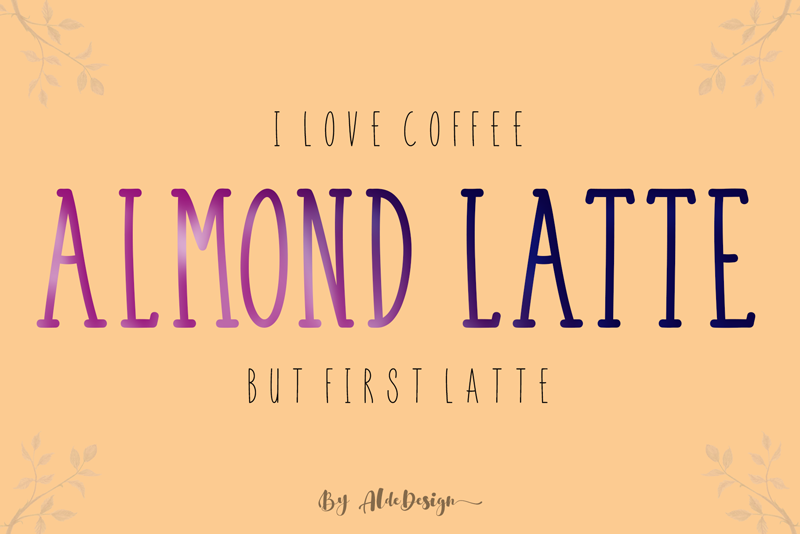Almond Latte Font