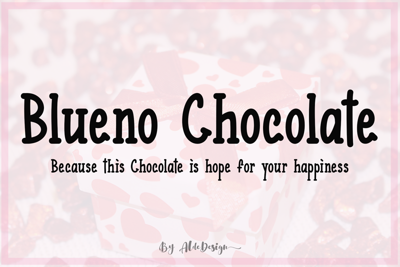 Blueno Chocolate Font