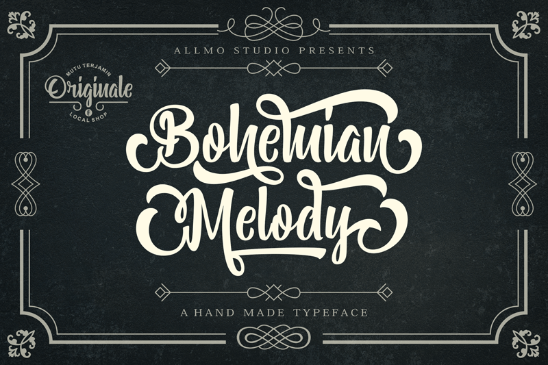 Bohemian Melody Font