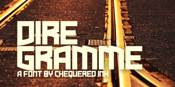 Dire Gramme Font