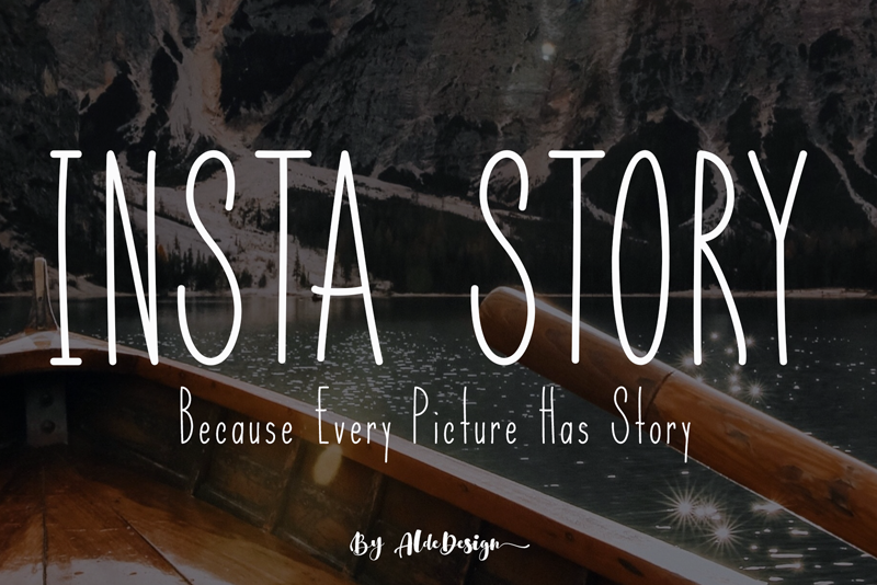 Insta Story Font