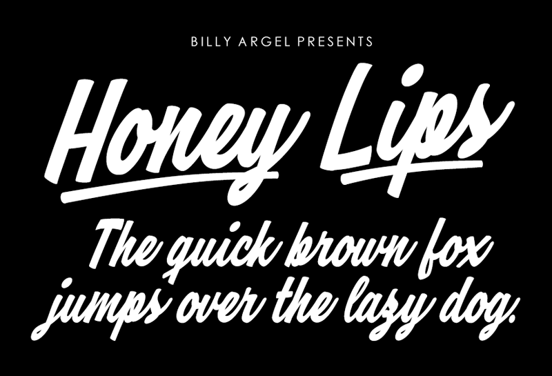 Honey Lips Font