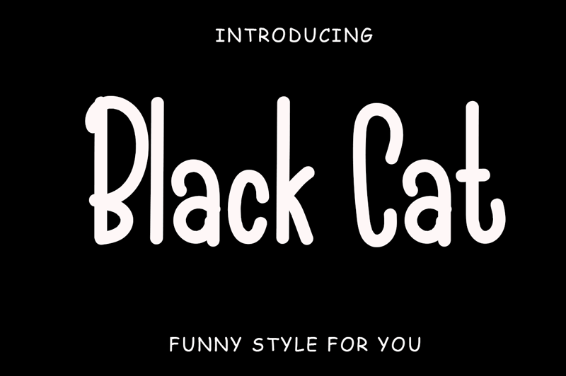 Black Cat Font