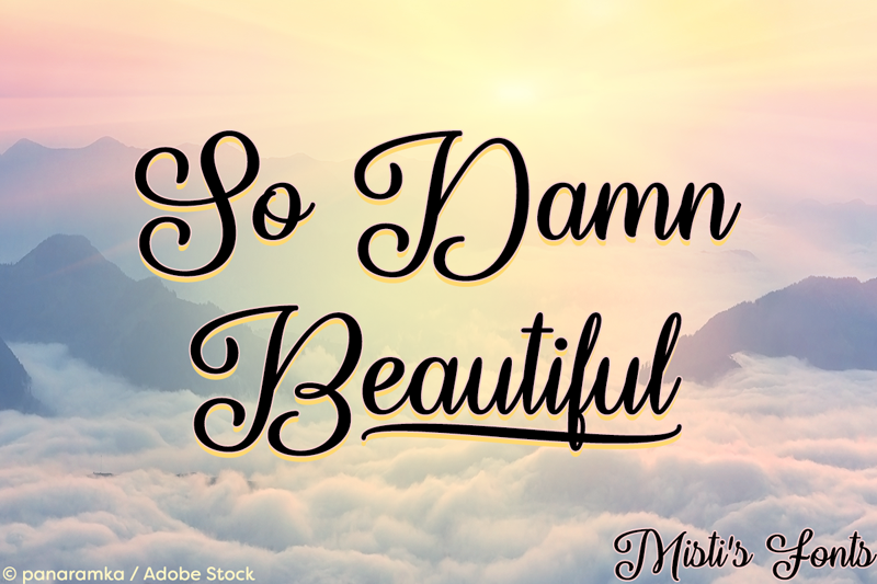 So Damn Beautiful Font