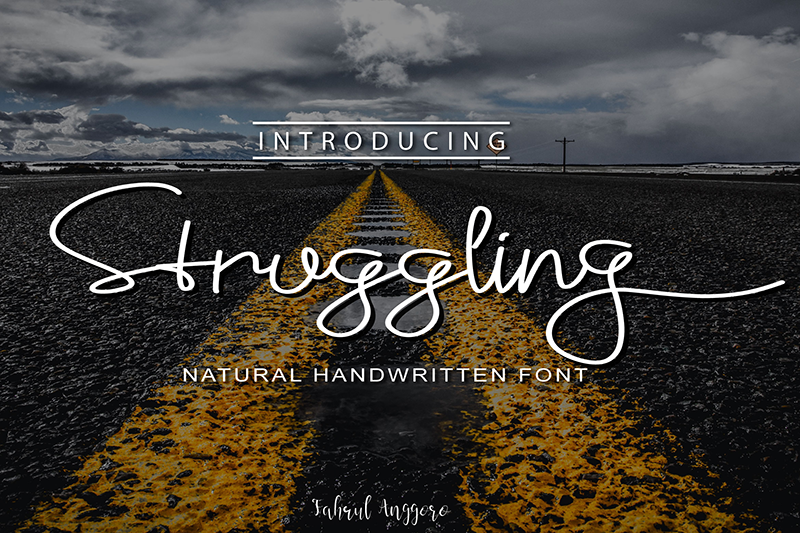 Struggling Font