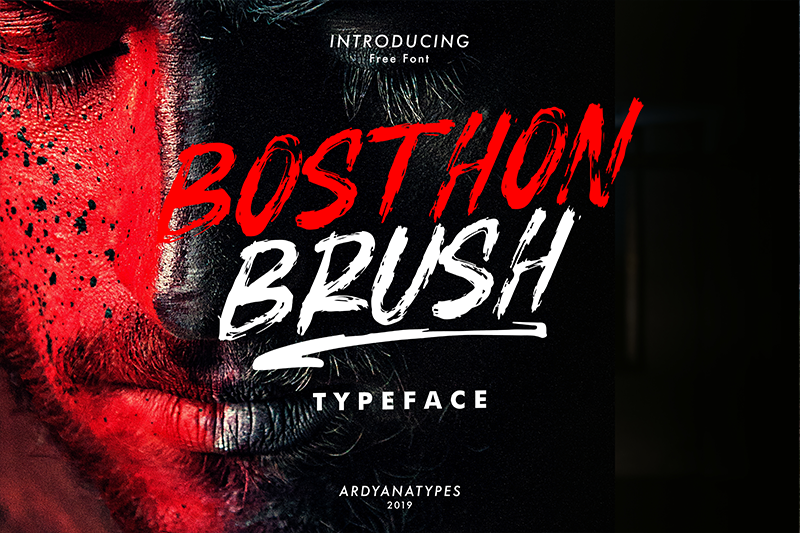 Bosthon Brush Font