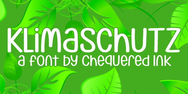 Klimaschutz Font