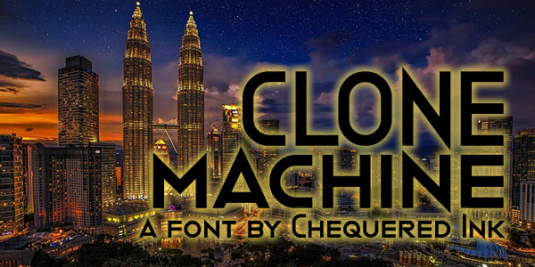 Clone Machine Font