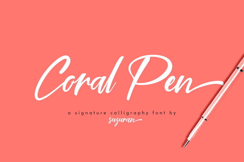 Coral Pen Font