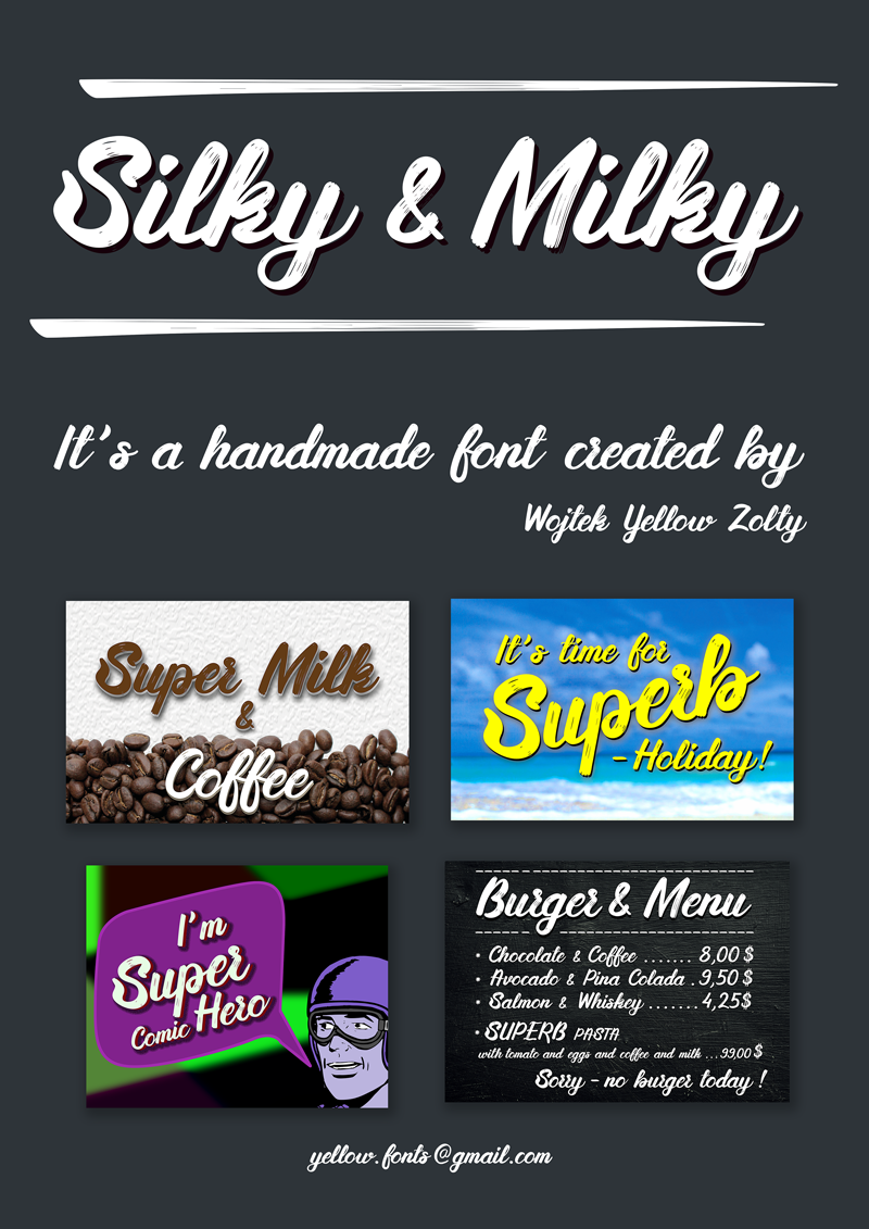 Silky&Milky Font