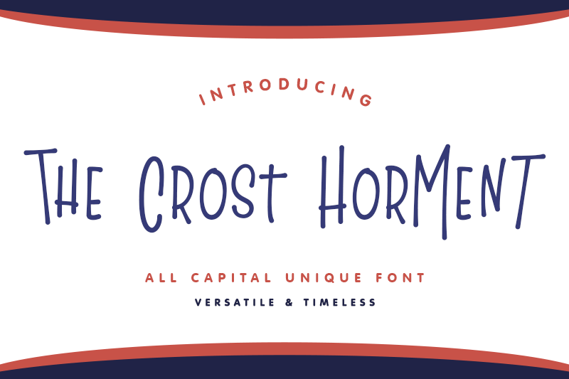 The Crost Horment Font