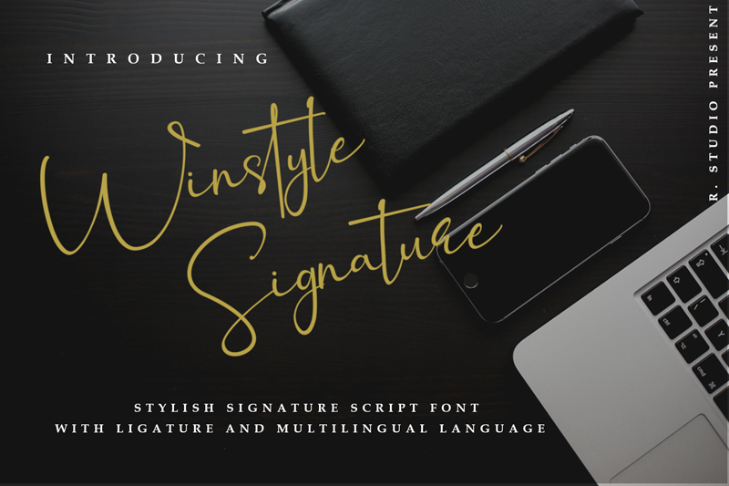 Winstyle Signature Font