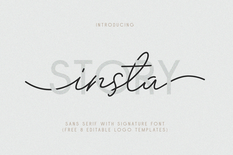 Insta Story Signature Font