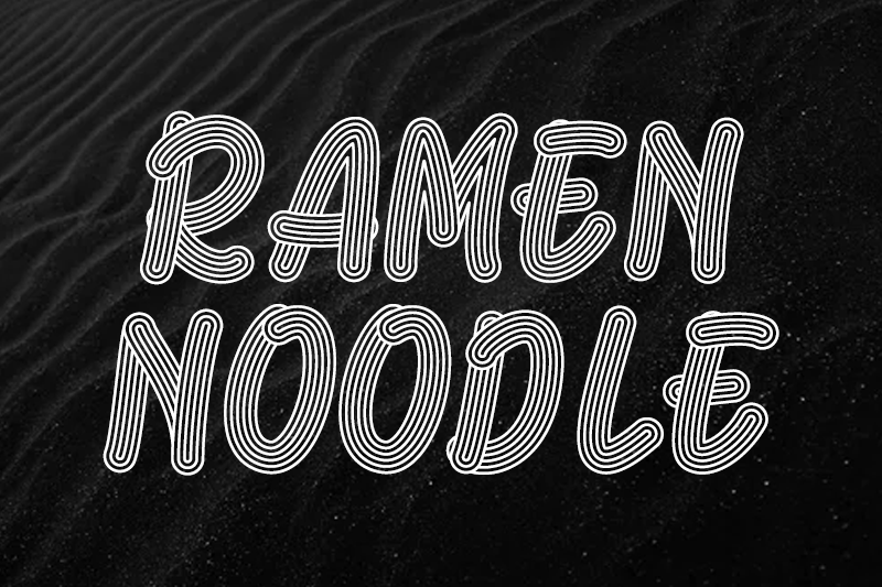 Ramen Noodle Font