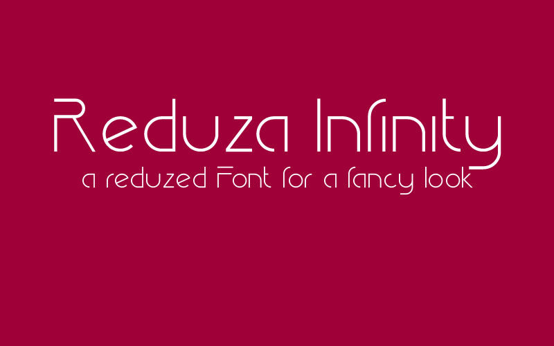 Reduza Infinity Font