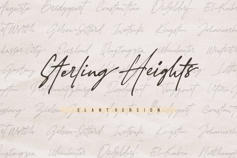 Sterling Heights Font