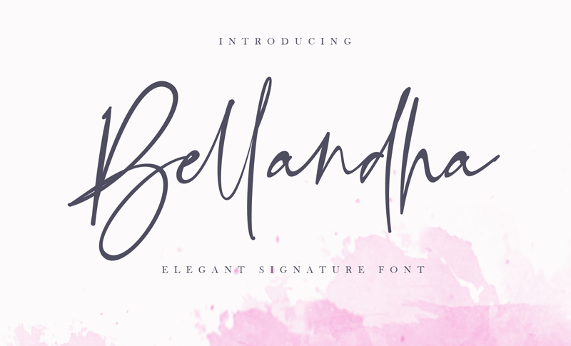Bellandha Signature Font