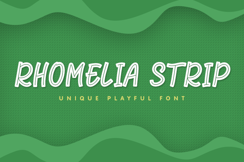 Rhomelia Strip Font