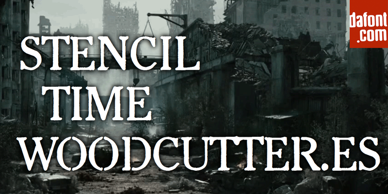 Stencil Time Font
