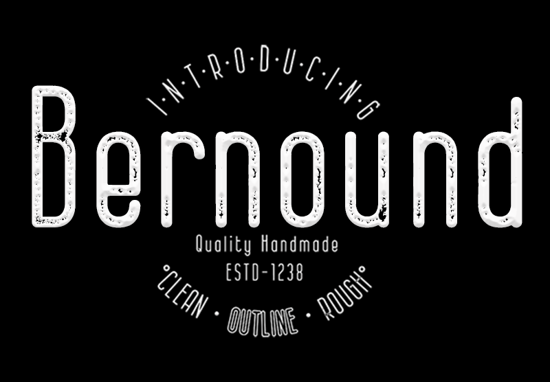Bernound Rough Font