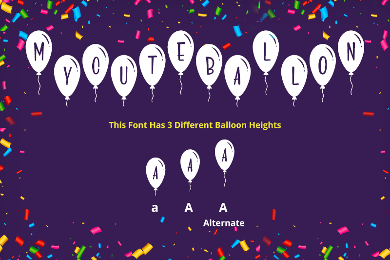 Mycuteballon Font