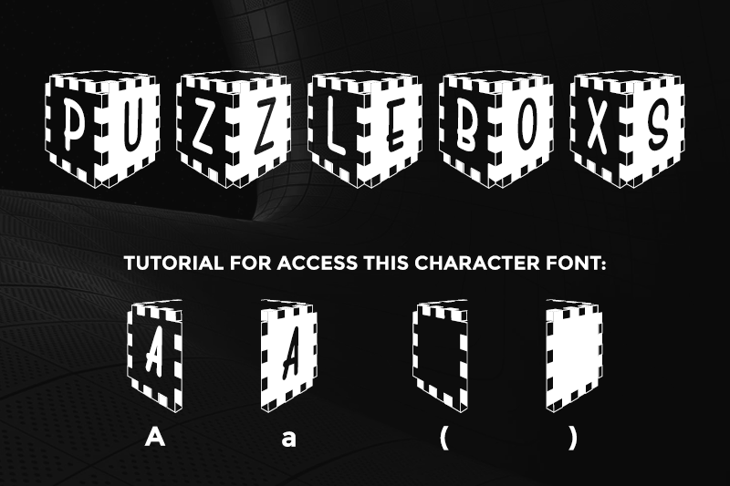 Puzzleboxs Font