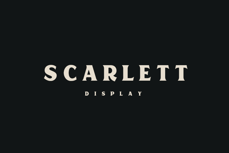 Scarlett Display Font