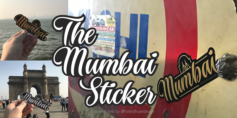 The Mumbai Sticker Font
