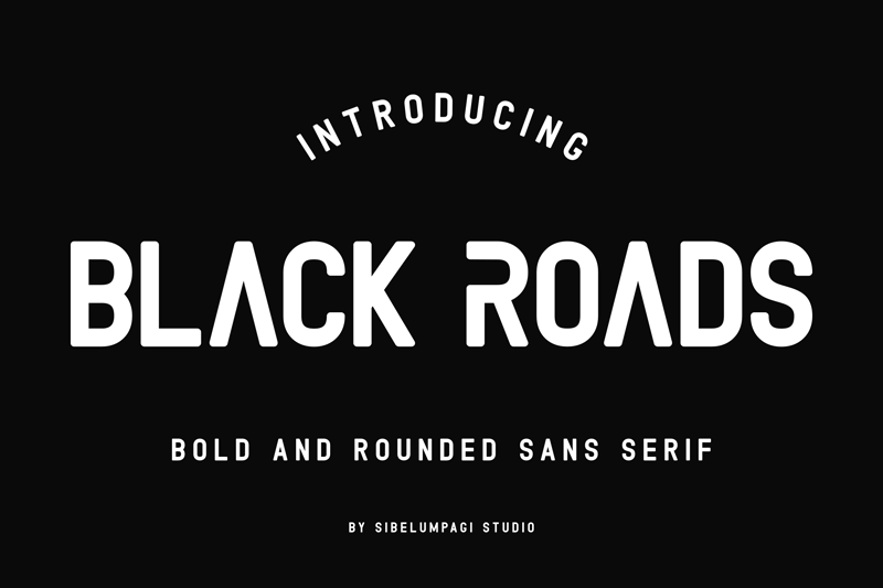 Black Roads Font