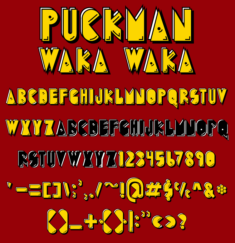 PuckMan Font