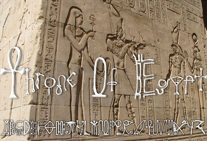 Throne Of Egypt Font