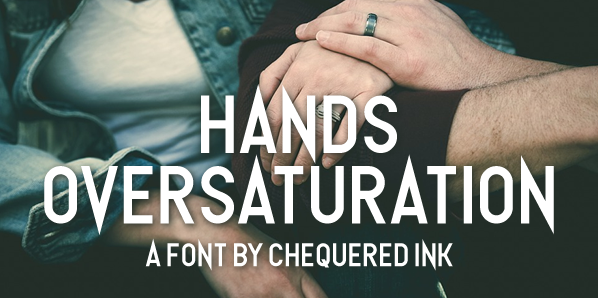 Hands Oversaturation Font