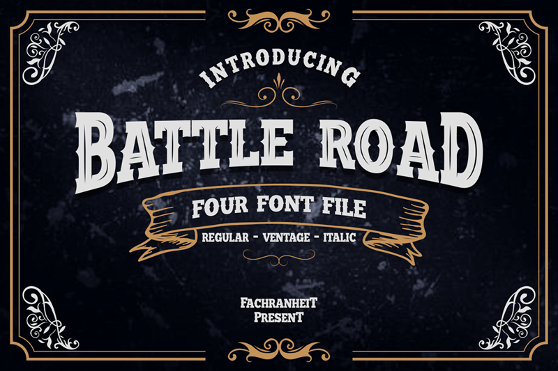 Battle Road Font