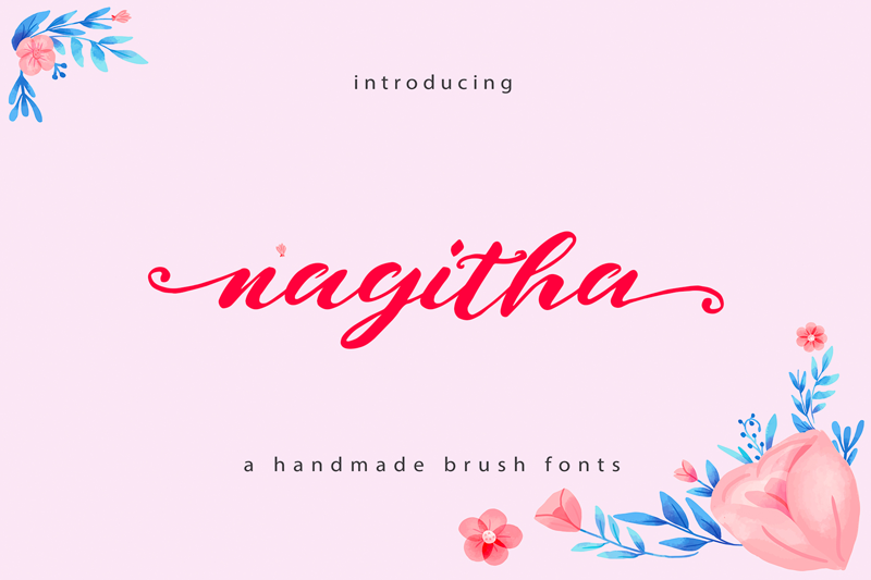 Naghita Brush Font