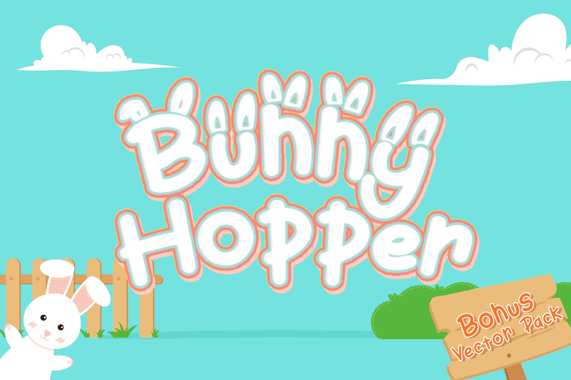 Bunny Hopper Ear Font