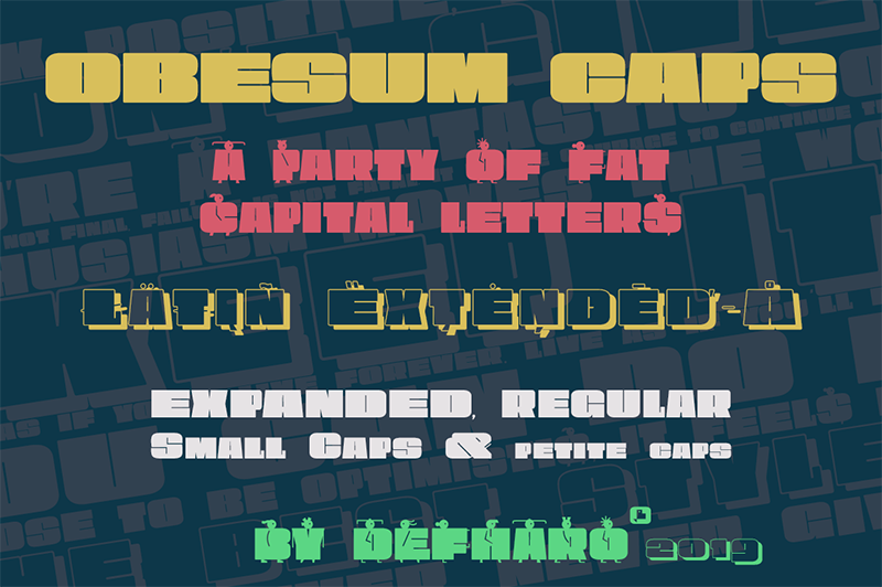 Obesum Caps Font