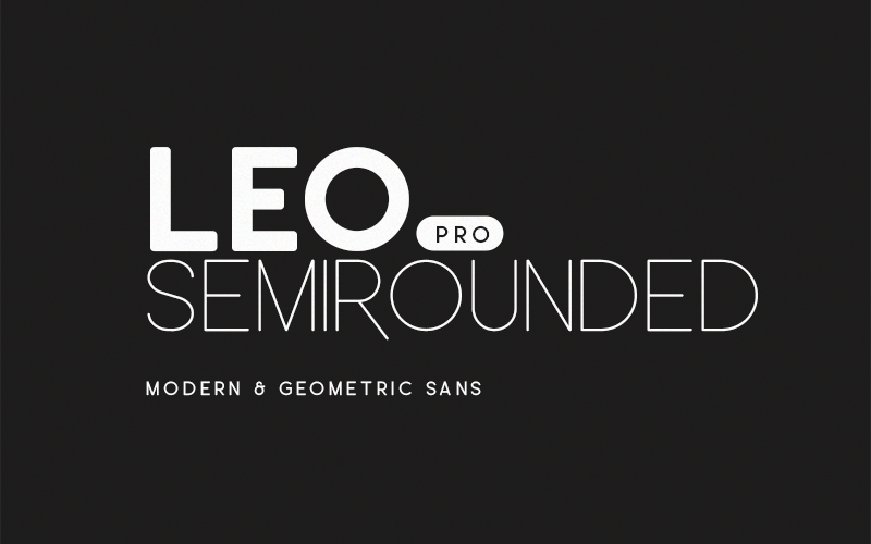 Leo SemiRounded Font