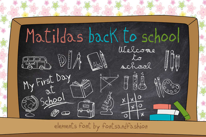 Matildas Back To School Font