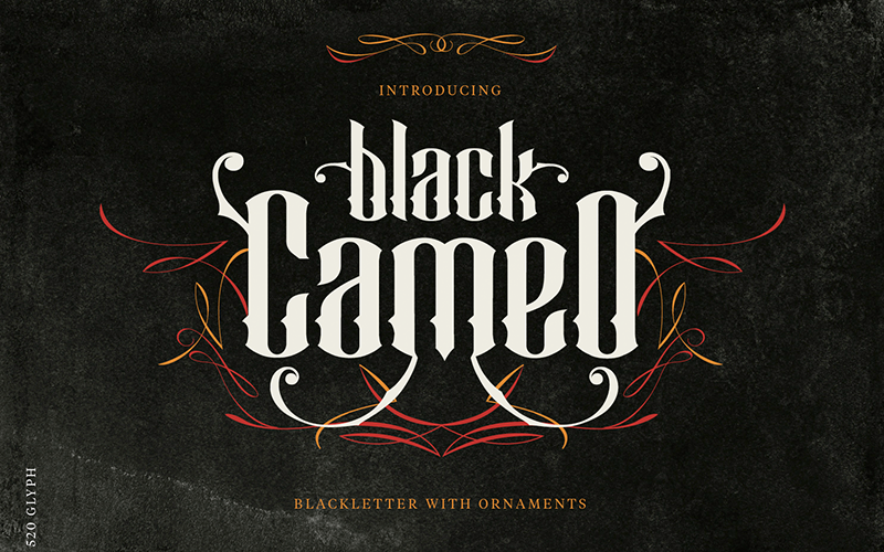Black Cameo Font