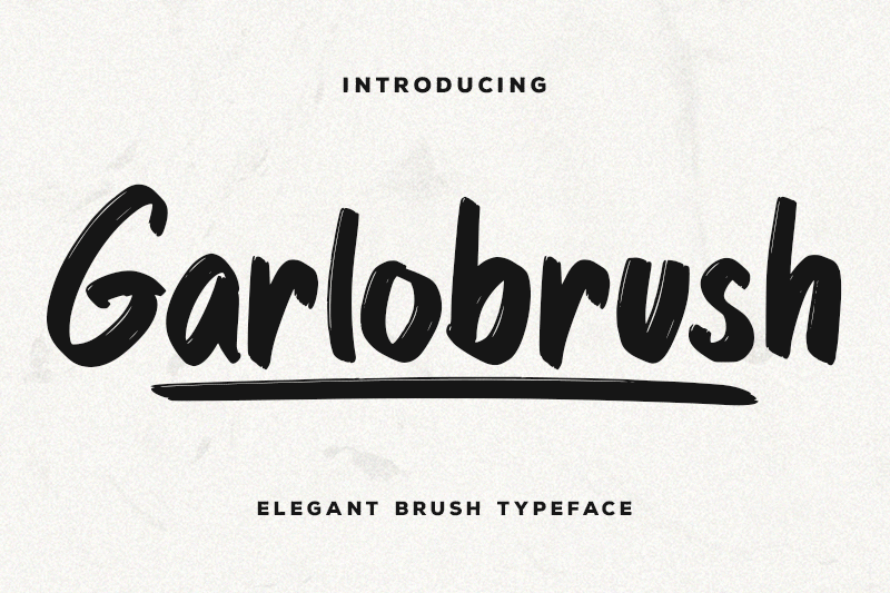 Garlobrush Font