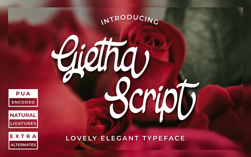 Gietha Script Font