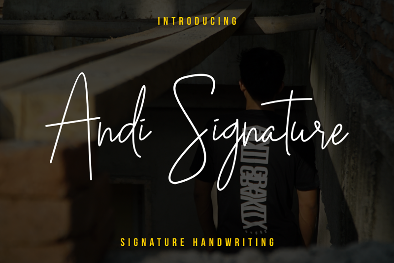 Andi Signature Font