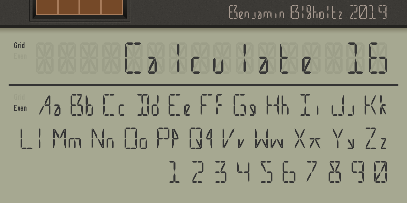 Calculate 16 Font
