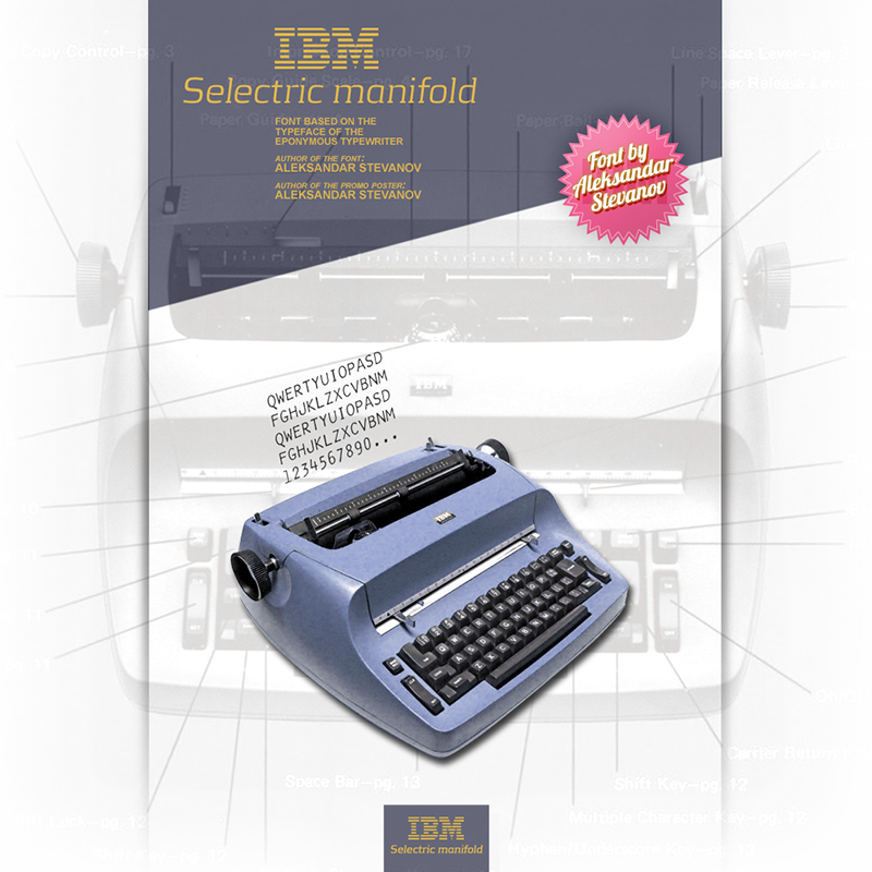 IBM Selectric Manifold Font
